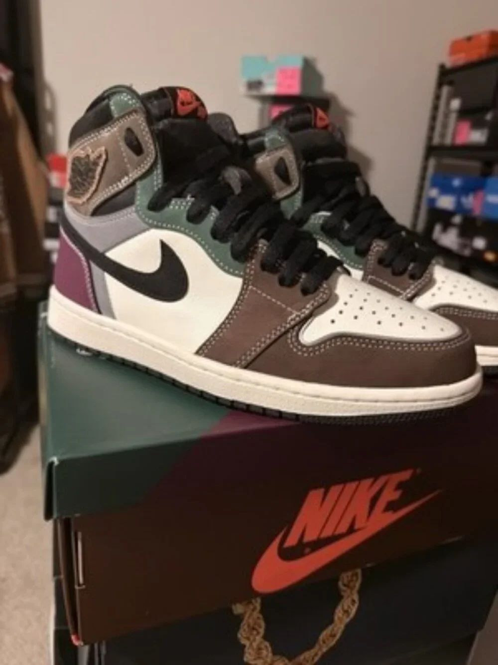 Air Jordan 1 Retro High OG Hand Crafted DH3097-001 Mens Size 8 Preowned w/ Box